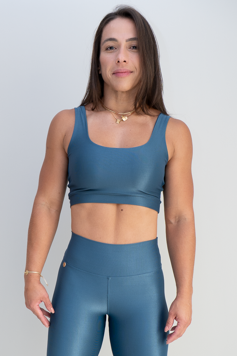 Conjunto Short Meia Coxa + Top Capri