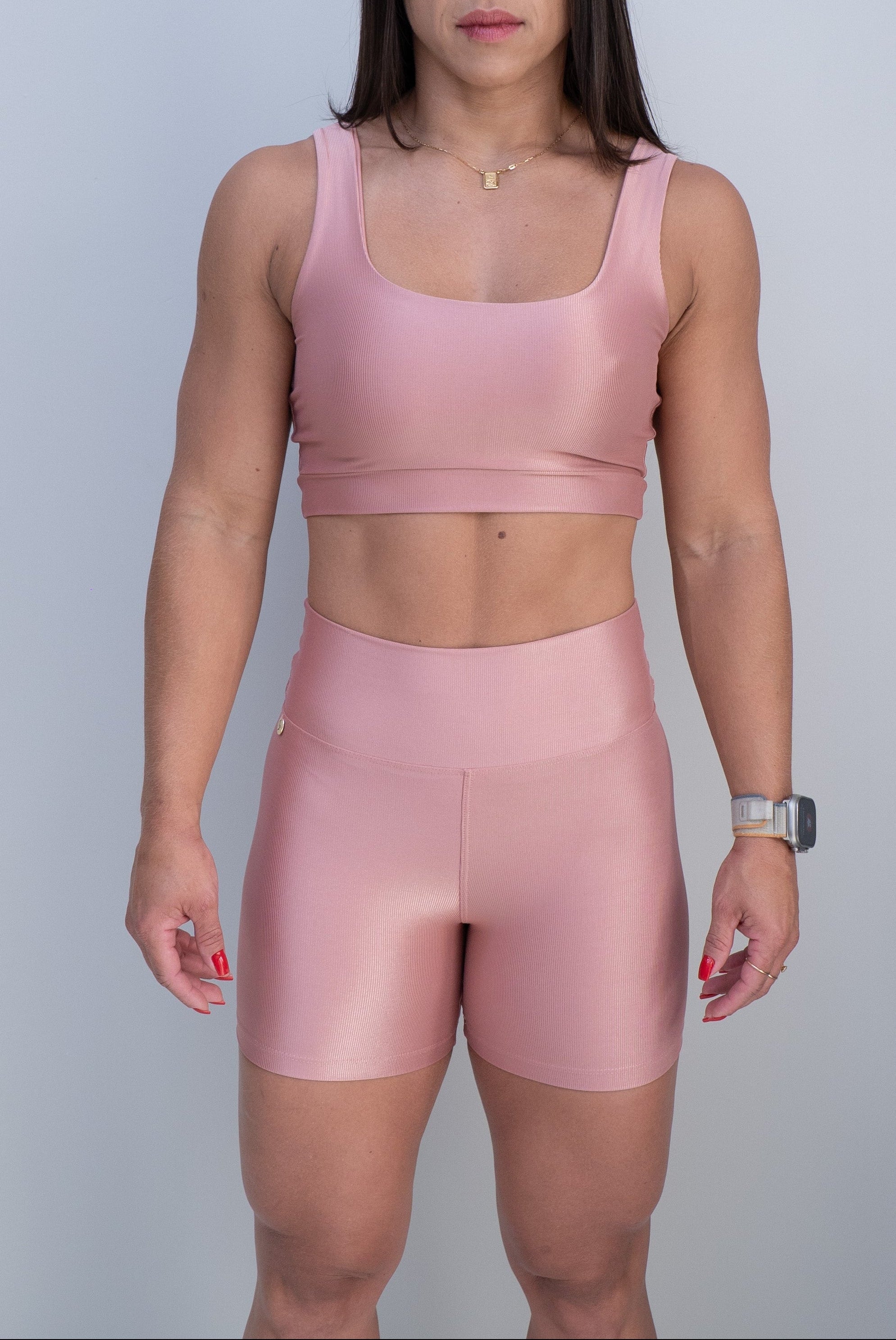 Conjunto Short Meia Coxa + Top Capri