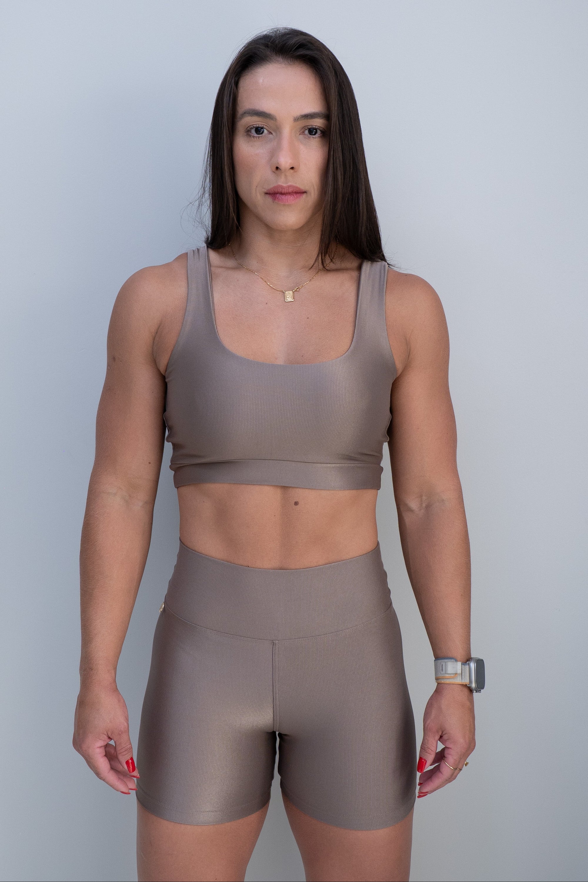 Conjunto Short Meia Coxa + Top Capri