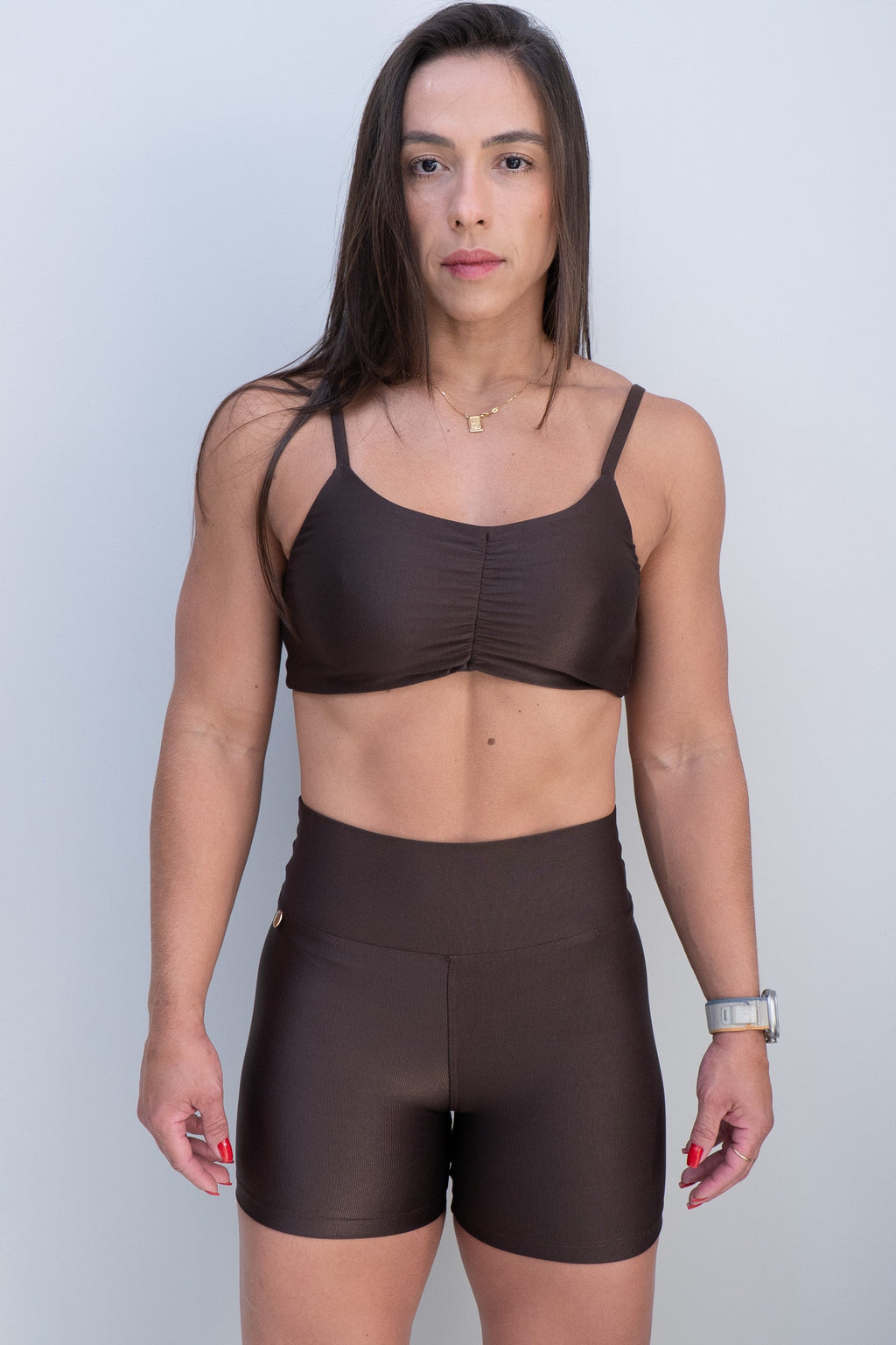 Conjunto Short Meia Coxa e Top Bali
