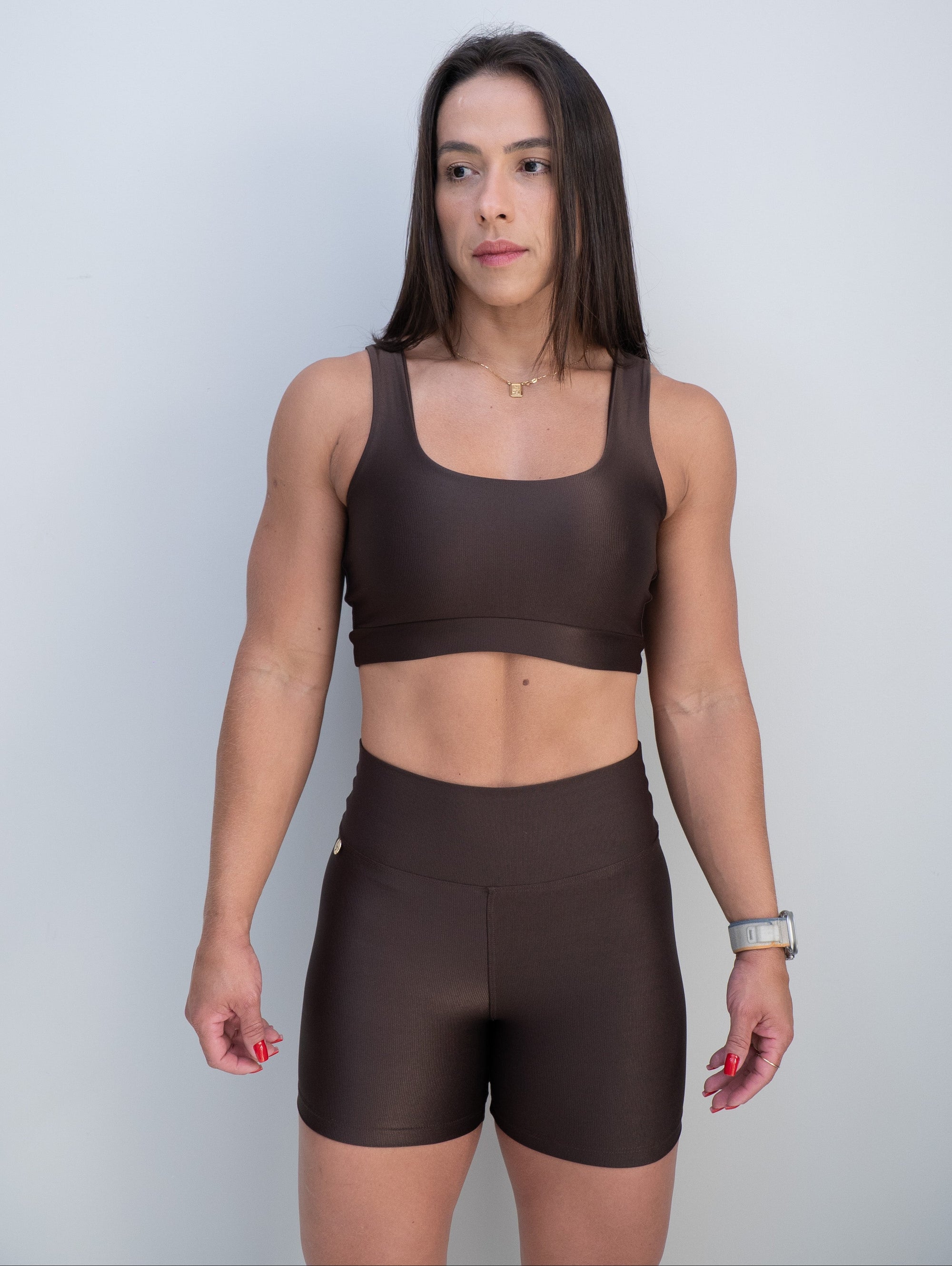 Conjunto Short Meia Coxa + Top Capri