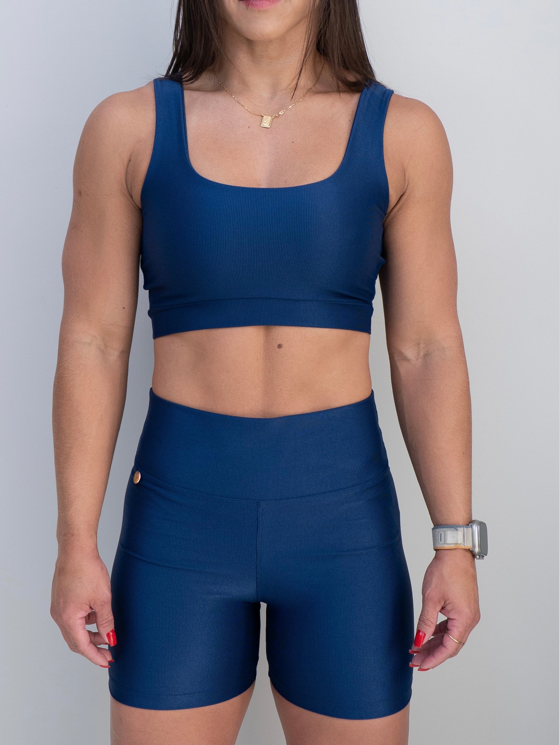 Conjunto Short Meia Coxa + Top Capri