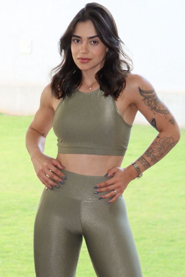 Conjunto Short Meia Coxa + Top Creta