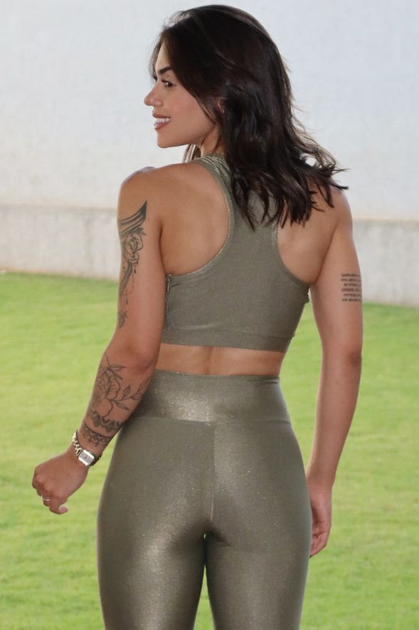 Conjunto Short Meia Coxa + Top Creta