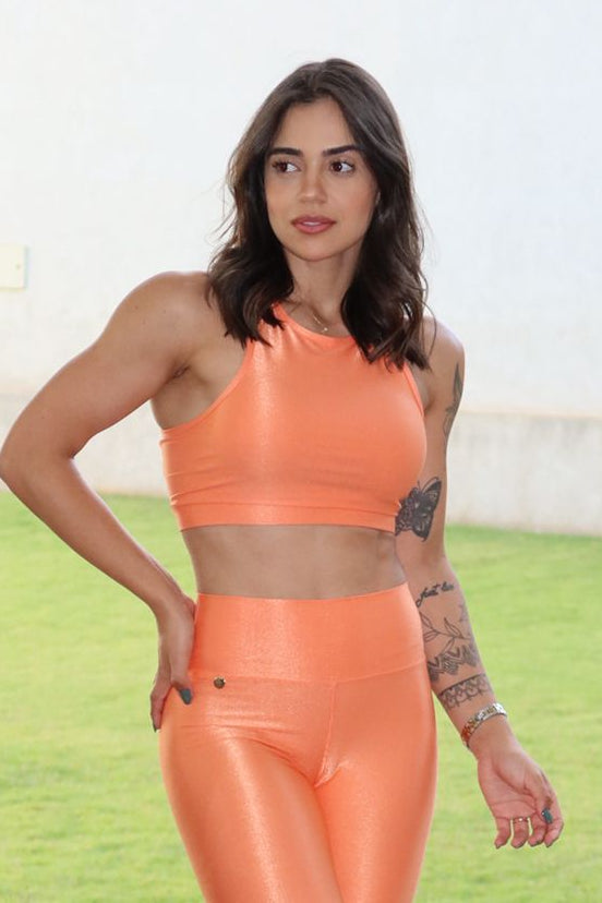 Conjunto Short Meia Coxa + Top Creta